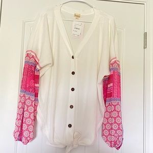 Plus NWT boho blouse